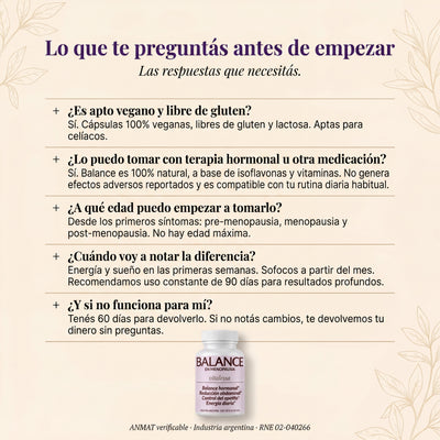 BALANCE - Cápsulas de equilibrio en menopausia