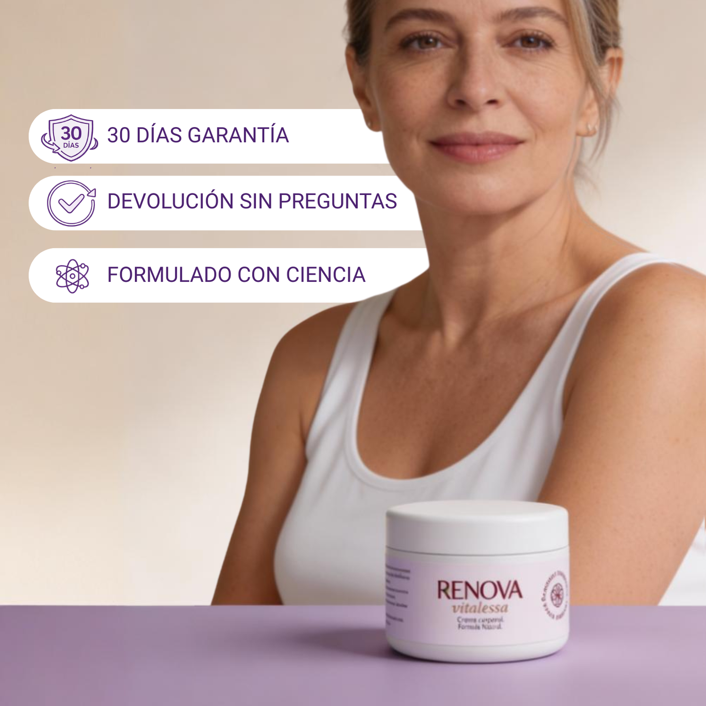 RENOVA - Crema Nutritiva 100% Natural