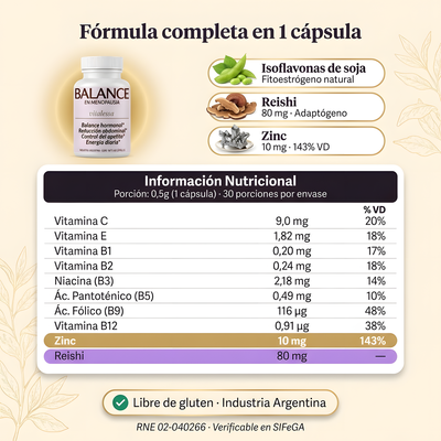 BALANCE - Cápsulas de equilibrio en menopausia