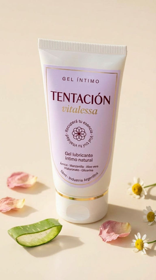 TENTACIÓN - Gel lubricante íntimo natural - Vitalessa
